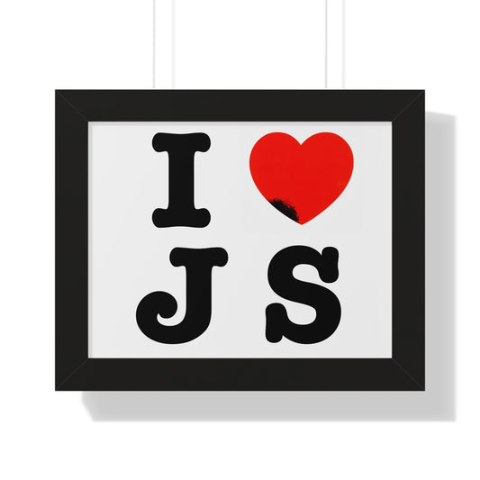 I ❤️ JS Poster