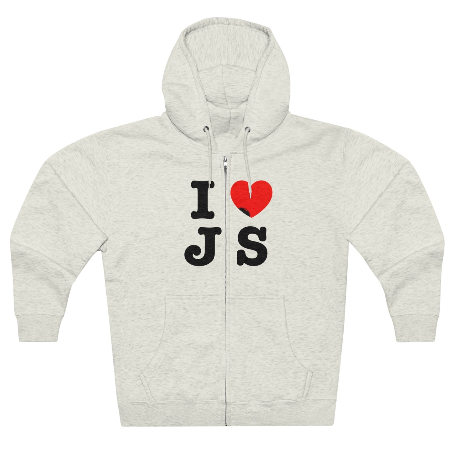 I ❤️ JS Unisex Zip Hoodie